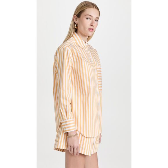 AYR Deep End Buttondown Shirt Size M Yellow Stripe $145.00 - Picture 4 of 12